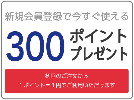 300ポイントプレゼント